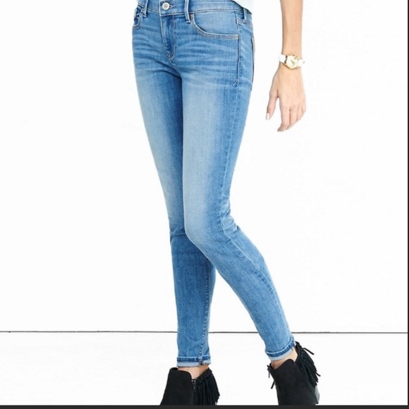 Express Denim - Express jean leggings mid rise sz 10